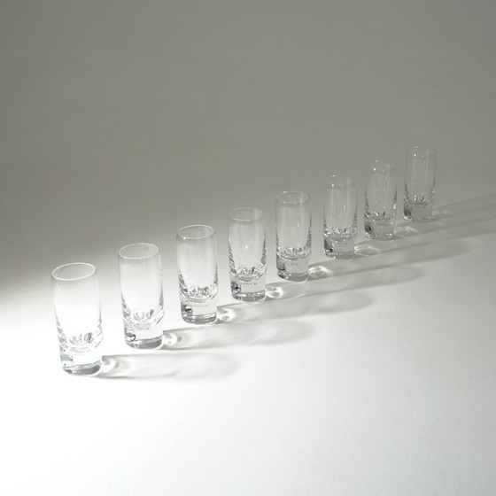 Image 1 of 8 “Pitagora Highball” glasses by Marco Zanuso for Arnolfo di Cambio, 1970s