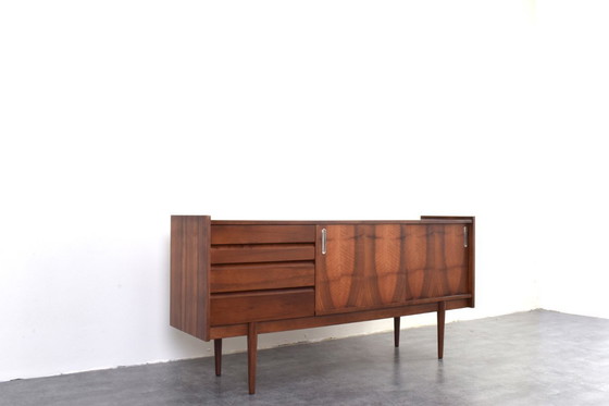 Image 1 of Mid-Century Polish Walnut Sideboard from Bytomskie Fabryki Mebli, 1960s.