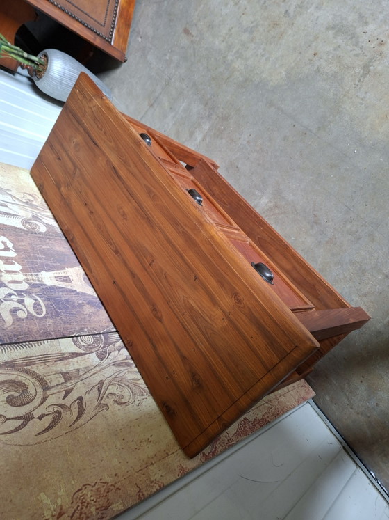 Teak Side Table, Hall Table, Wall Unit. Console Dimensions 110x40cm and 77 cm High. – Wood (photo 4 of 5)