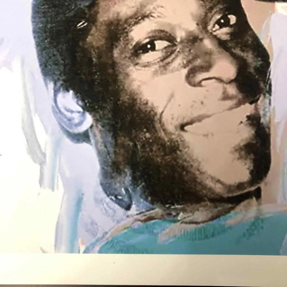 1990s After Andy Warhol "Pele" Lithograph – Lithographs & prints, Paper (photo 4 of 11)