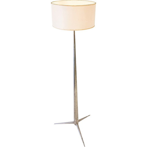 Mid-century metalen vloerlamp van Emiel Veranneman, België 1958