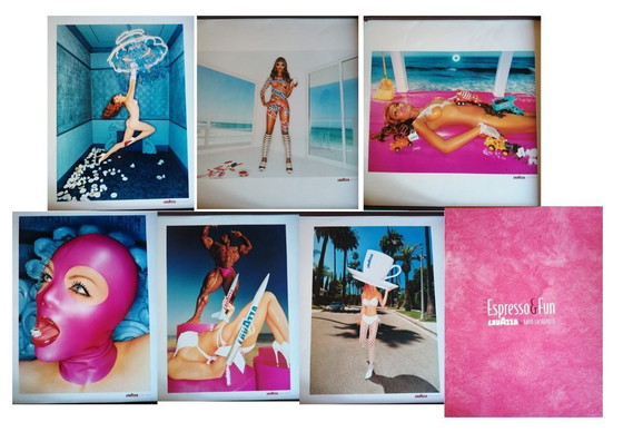 Image 1 of Lavazza Posters "Espresso & Fun," photographed by David LaChapelle. 6 Pieces
