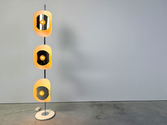 Mid Century Floor Lamp by Brevetatto Italy, 1960s – Floor lights, Metal, Stone (photo 5 of 11)