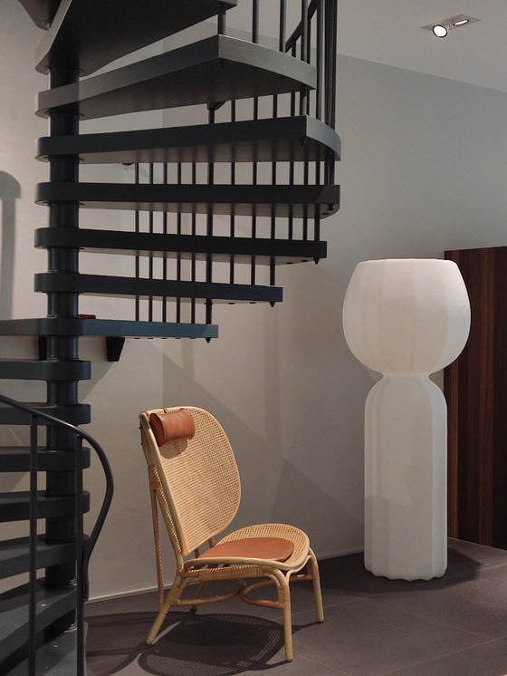 Image 1 of NORR11 - Sillón Nomad - Hyldahl/Hansen - Cuero/caña de Viena, como nuevo