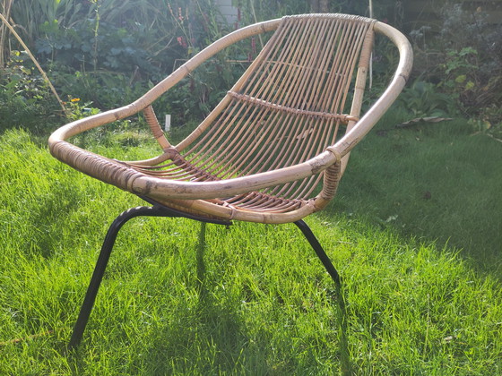 Image 1 of Chaise en rotin vintage, Dirk Van Sliedrecht