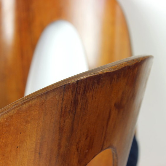 Image 1 of Set Of 6 Iconic Tatra Chairs In Walnut & Velvet By šuman, Nabytok Pravenec 1960s