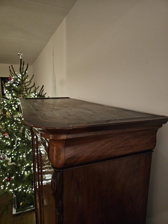 Image 1 of Antiguo armario holandés para ropa blanca con cajones, circa 1800 (transición a Biedermeier), muy buen estado.