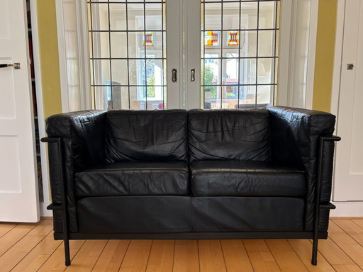 Divano a due posti in pelle Harvink