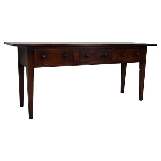 Image 1 of Tavolino rustico inglese in legno di ciliegio, anni '50