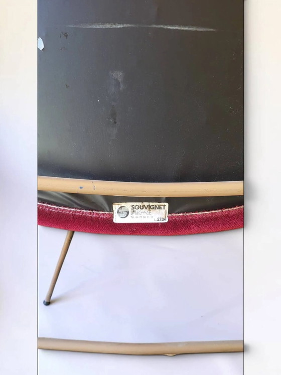 Sedia pieghevole Souvignet anni '70 – Sedie pieghevoli, Metal, Velvet, Vintage (photo 8 of 8)