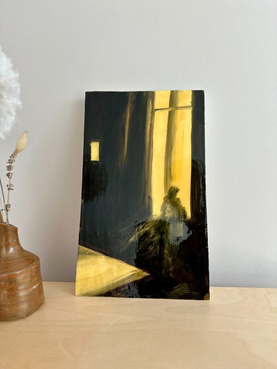 Image 1 of 1x Öl auf Platte mit hochglänzender Epoxidharzbeschichtung | Wilma Laarakker (2007)