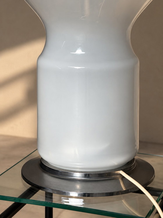 Mid-Century Murano Glass Table Lamp in the Style of Angelo Mangiarotti, Italy 1960s (photo 4 of 7)
