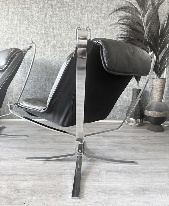 Image 1 of Suite Lounge Vintage Sigurd Resell « Falcon » pour Vatne Møbler (Norvège)