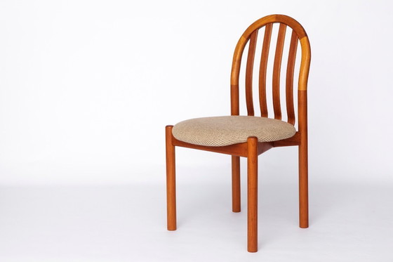 Image 1 of Niels Koefoed “Ole” Chair – 1970s Danish Design, Vintage Teak Dining Chair, Mid-Century Modern, Restored, Original Upholstery
