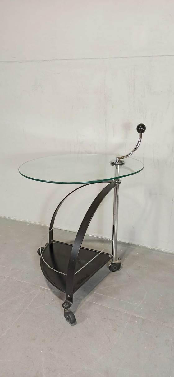 Image 1 of Postmodern side table trolley 