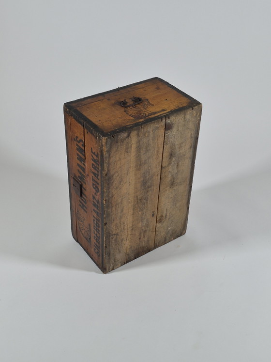 Scatola originale antica in legno di amido con finitura argentata di Hoffmann. – Oggetti decorativi, Wood (photo 9 of 13)