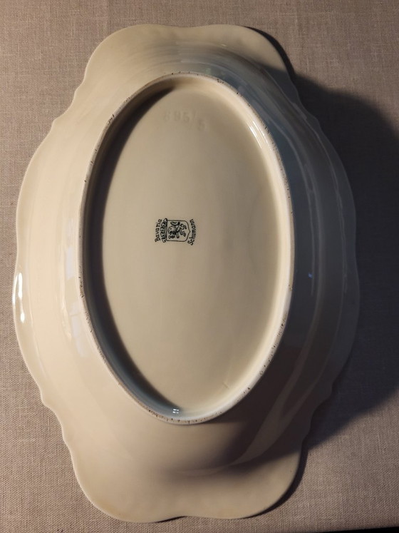 Plat décoratif ancien Bavaria Schumann vers 1945/1949, Excellent état !, Accessoires de table, Porcelaine (photo 7 sur 8)