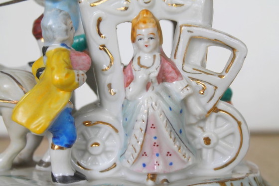 Image 1 of Nice, vintage porcelain carriage figurine, Offtriart, 1950s