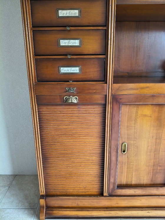 Image 1 of Assi d'Asolo bookcase - cherry wood - Italian design - mobili del collezione