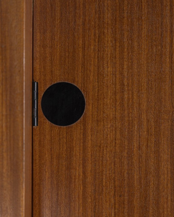 Image 1 of Vintage 1960s wooden highboard, baroque design