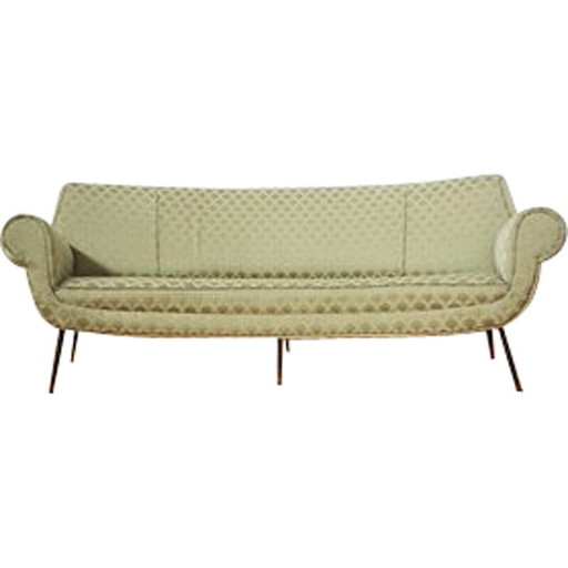 Vintage curved sofa by Gigi Radice, 1950s