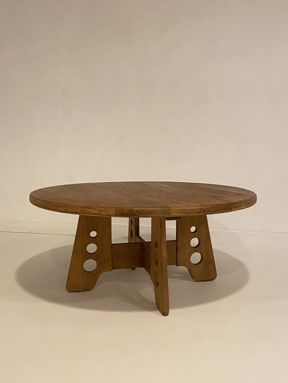 Image 1 of Table basse en chêne vintage par Gilbert Marklund pour Furusnickarn Ab