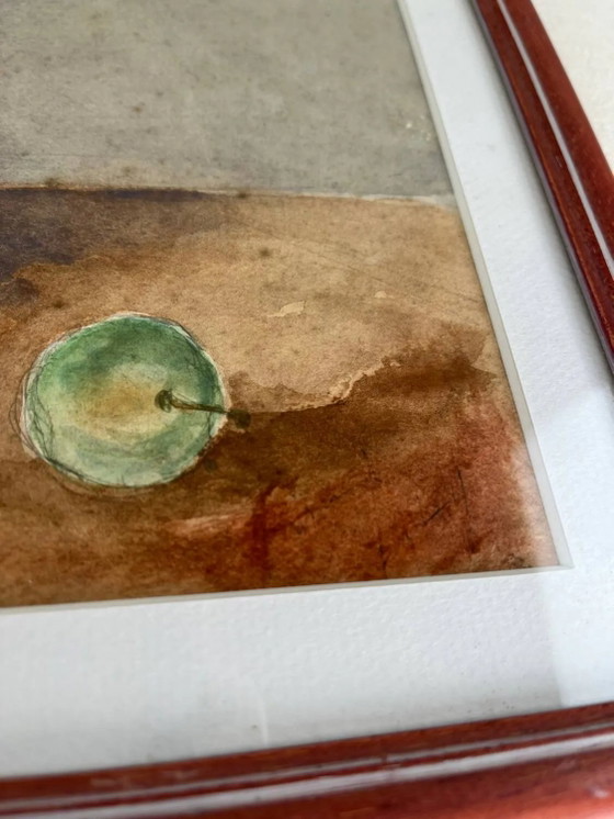 Gerahmtes Stillleben – Gemälde & Zeichnungen, Paper, Vintage (photo 6 of 9)