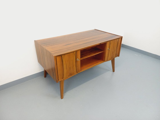 Image 1 of Double-sided executive desk in vintage Scandinavian style rosewood from the 1960s
