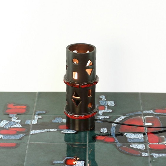 Image 1 of Table lamp made of Fat Lava ceramic. Western Germany Design.