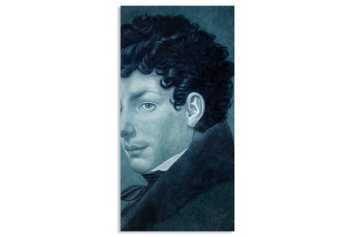 Evelyne Baget, Detail geschilderd op doek naar Girodet. Hedendaags.