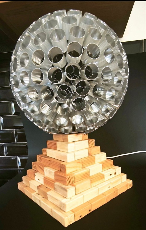 Image 1 of Large Space Age Table Lamp (60cm) – Aluminium Light Sculpture (E27)
