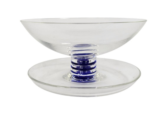 Leerdam Glass Factory - Andries Dirk Copier - Modello Arganuul - 2 coppe gelato - 1934