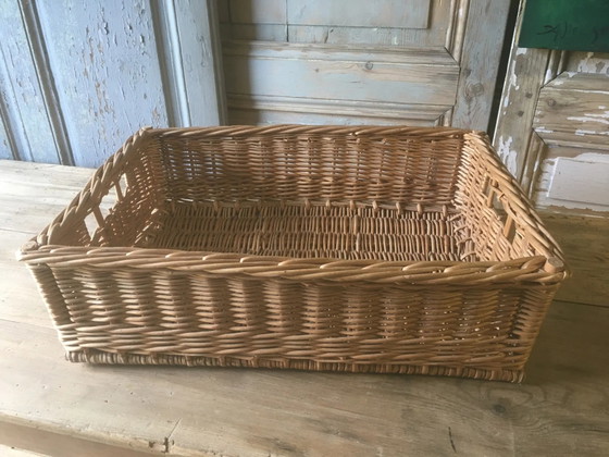Cesta de panadero de mimbre – Objetos decorativos, Ratán, Vintage (photo 11 of 11)