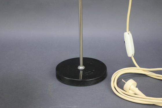 Image 1 of Lampe de table industrielle réglable en bakélite noire / Tchécoslovaquie, années 1970