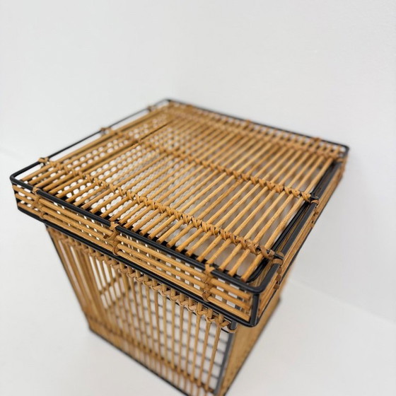 Image 1 of Set of 2 Storage Baskets by Dirk van Sliedregt for Rohé, Netherlands 1960s