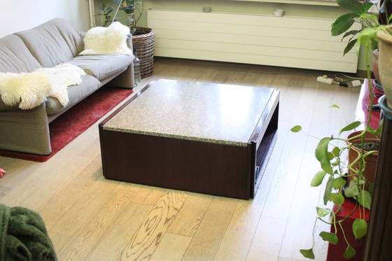 Image 1 of Angelo Mangiarotti 4D Coffee Table for Molteni, Italy 1960s