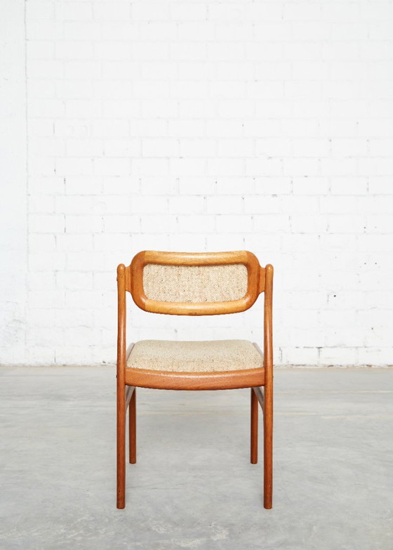 Sedie da pranzo in teak Mid-Century di Johannes Andersen per Uldum, set di 6 – Wool (photo 7 of 17)