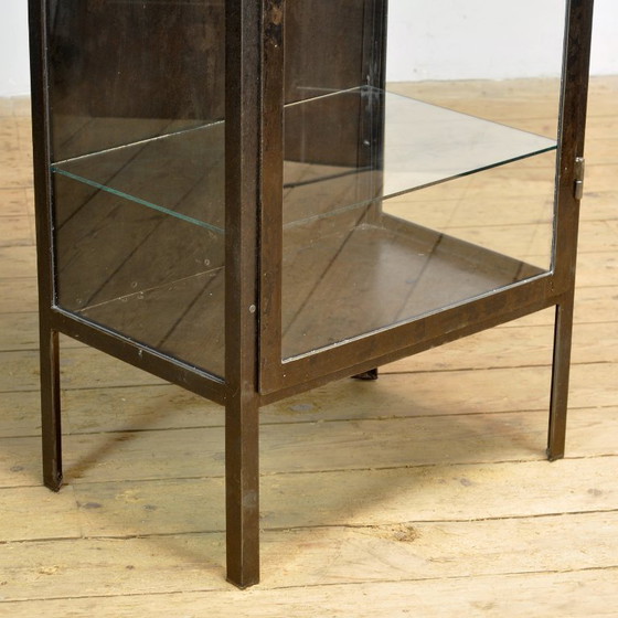 Image 1 of Armoire à pharmacie en fer poli, années 1920