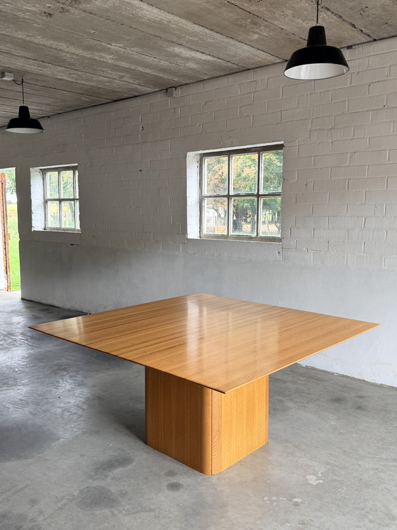 Dining Table ‘Iris’, Van Den Berghe-Pauvers, Belgium, 80s – Wood (photo 2 of 7)