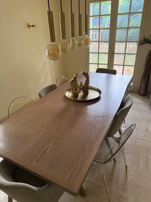 Table à manger roche bobois et 8 chaises roche bobois