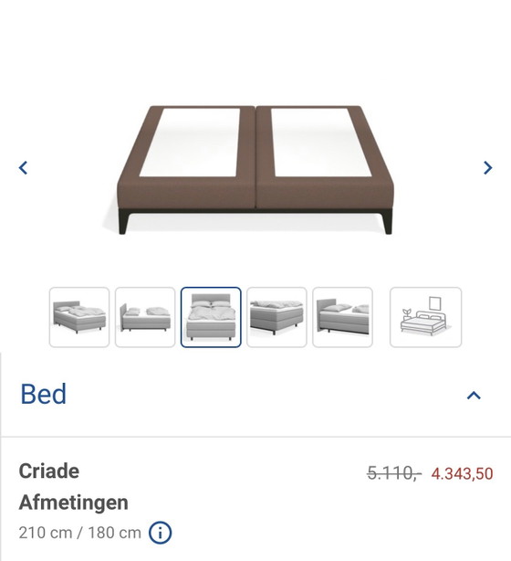 Auping Criade Boxspring 180 X 210 Cm – Tweepersoonsbedden, Metal (photo 4 of 5)