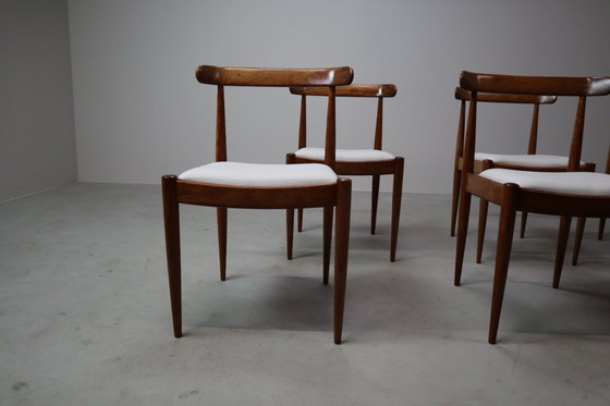 Image 1 of Set of six Alfred Hendrickx Model 500 dining chairs in Rosewood