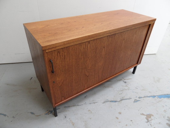 Image 1 of Vintage Filing Cabinet With Shutter