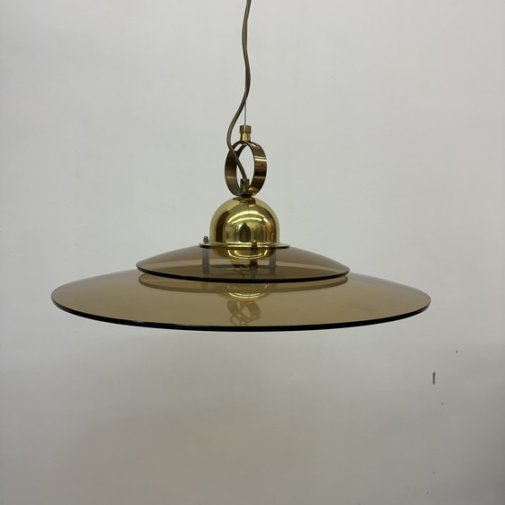 Image 1 of Sölken Leuchten Glass Hanging Lamp, 1970s