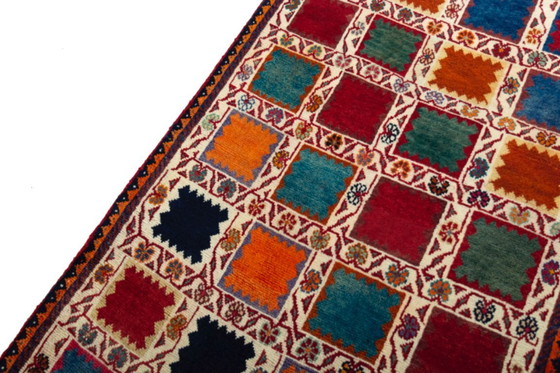 Image 1 of Handgeknoopt Gabbeh nomadisch tapijt Shiraz - 243 x 81 cm | Wol, Kleurrijke natuurlijke kleuren