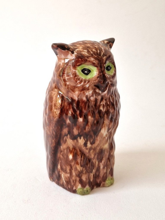 Marie-Anne Westerlund - Chouette - Signé – Sculptures, Porcelain (photo 3 of 5)