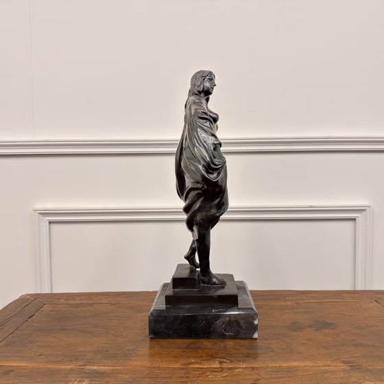 Scultura in bronzo da Amphitrite di Michel Anguier, Scrivanie, Marmo, Marrone, Barok (foto 8 di 11)