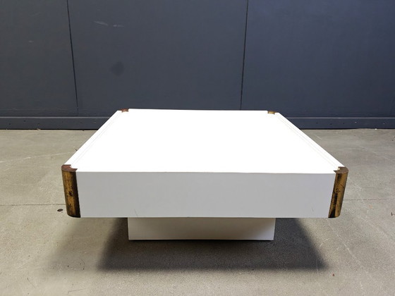 Image 1 of Tavolino da caffè vintage attribuito a Willy Rizzo, anni '70