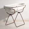 Antique bathtub in enamelled iron – Central Europe, circa 1950 #2 – Decorative Objects, Industrieel (photo 9 of 40)