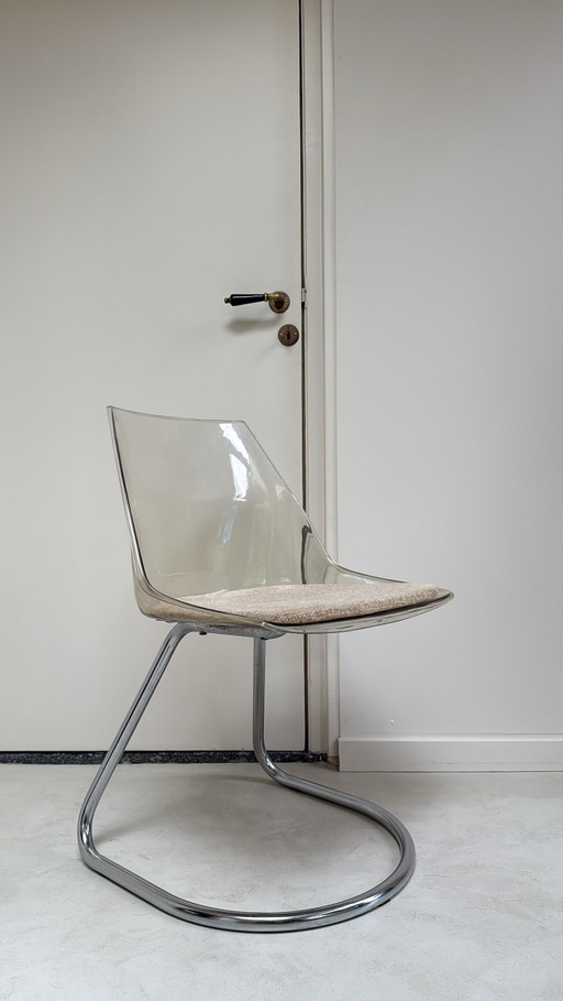Chaise vintage en plastique Tacke Sitzmöbel